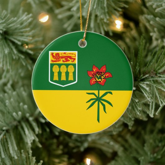 Saskatchewan Flag (CANADA) Keramisch Ornament (Boom)