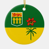 Saskatchewan Flag (CANADA) Keramisch Ornament (Voorkant)