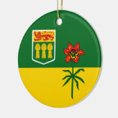 Saskatchewan Flag (CANADA) Keramisch Ornament (Links)