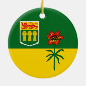 Saskatchewan Flag (CANADA) Keramisch Ornament (Achterkant)