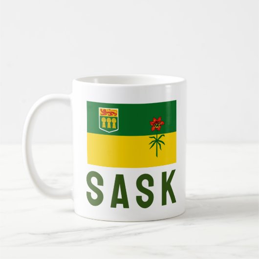 Saskatchewan Flag (CANADA) Koffiemok (Links)