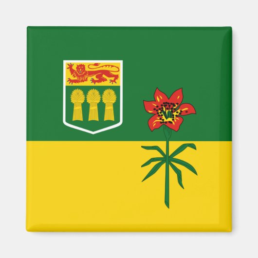 Saskatchewan Flag (CANADA) Magneet (Voorkant)
