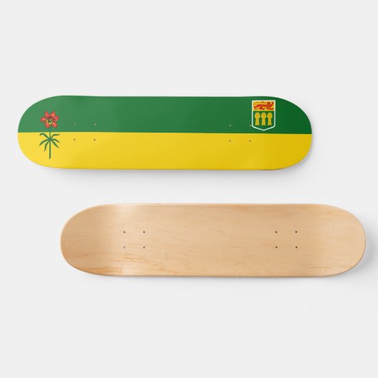 Saskatchewan Flag (CANADA) Persoonlijk Skateboard (Horizontaal)