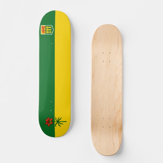Saskatchewan Flag (CANADA) Persoonlijk Skateboard (Voorkant)