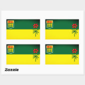 Saskatchewan Flag (CANADA) Rechthoekige Sticker (Vel)