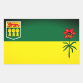 Saskatchewan Flag (CANADA) Rechthoekige Sticker (Voorkant)