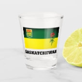 Saskatchewan Flag (CANADA) Shot Glas (Voorkant)