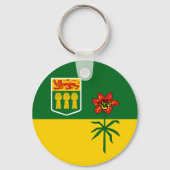 Saskatchewan Flag (CANADA) Sleutelhanger (Voorkant)