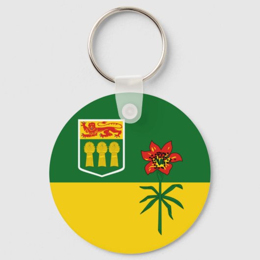 Saskatchewan Flag (CANADA) Sleutelhanger (Voorkant)