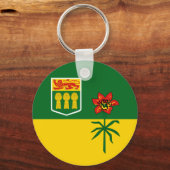Saskatchewan Flag (CANADA) Sleutelhanger (Voorkant)
