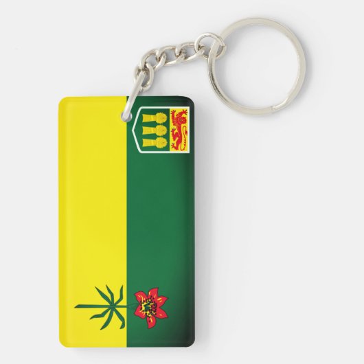 Saskatchewan Flag (CANADA) Sleutelhanger (achterkant)
