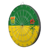 Saskatchewan Flag Dartbord (Voorkant Rechts)