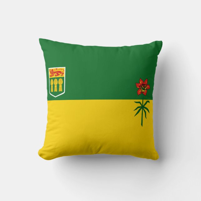 Saskatchewan Flag Kussen (Voorkant)
