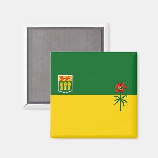 Saskatchewan Flag Magneet (Voorkant / Achterkant)
