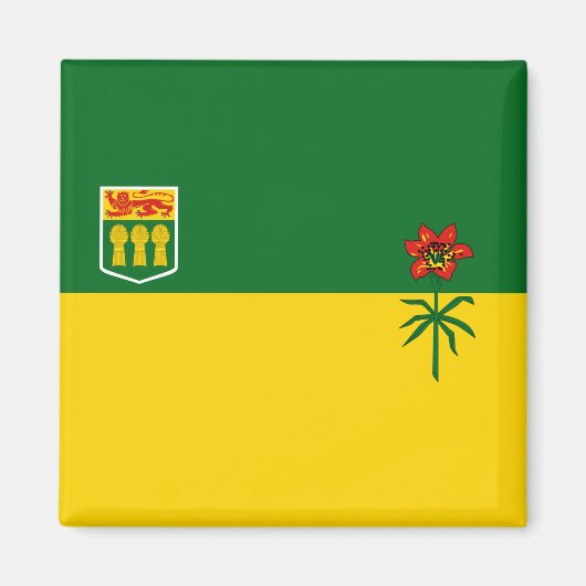 Saskatchewan Flag Magneet (Voorkant)