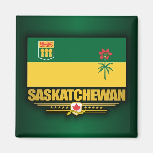 Saskatchewan Flag Magneet (Voorkant)