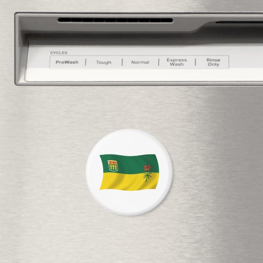 Saskatchewan Flag Magnet (Insitu (Vaatwasser))