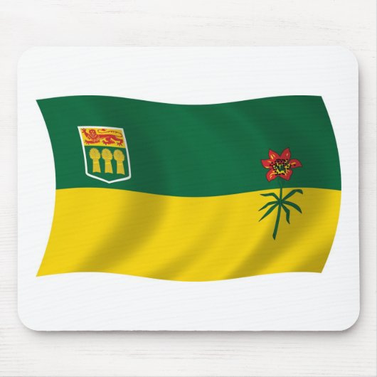 Saskatchewan Flag Mousepad Muismat (Voorkant)