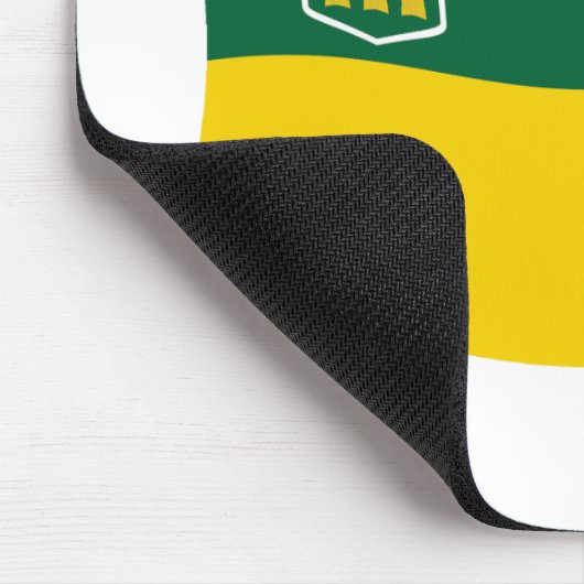 Saskatchewan Flag Mousepad Muismat (Hoek)