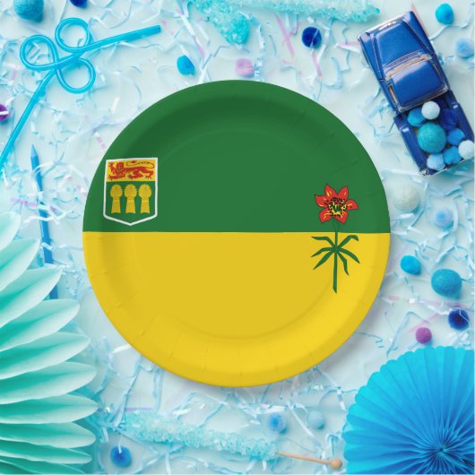 Saskatchewan Flag Papieren Bordje (Feest)