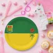 Saskatchewan Flag Papieren Bordje (Feest)