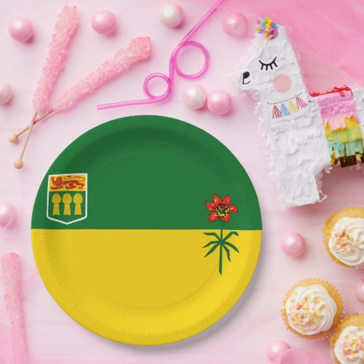 Saskatchewan Flag Papieren Bordje (Feest)