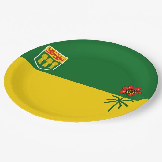 Saskatchewan Flag Papieren Bordje (Gekanteld)