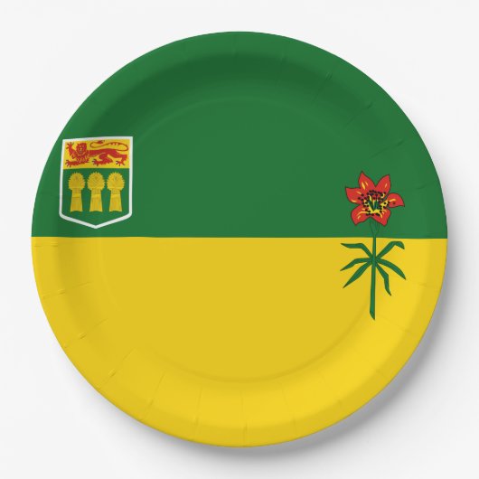 Saskatchewan Flag Papieren Bordje (Voorkant)