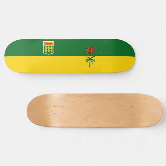 Saskatchewan Flag Persoonlijk Skateboard (Horizontaal)