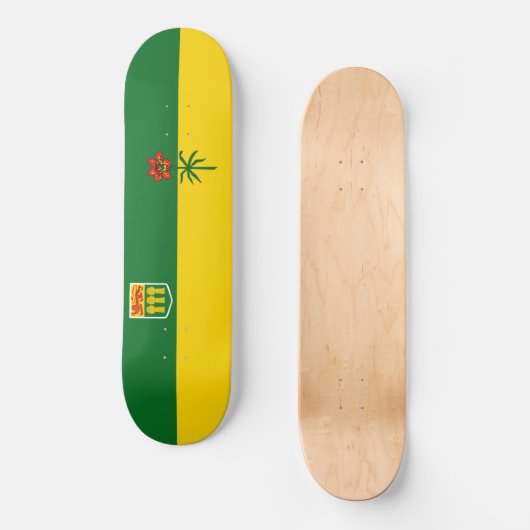 Saskatchewan Flag Persoonlijk Skateboard (Voorkant)