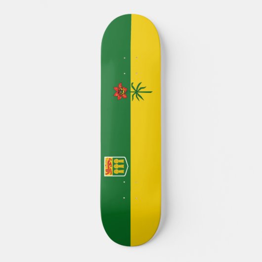 Saskatchewan Flag Persoonlijk Skateboard (Voorkant)