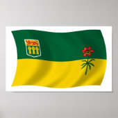 Saskatchewan Flag Poster Print (Voorkant)