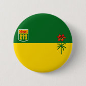Saskatchewan Flag Ronde Button 5,7 Cm (Voorkant)