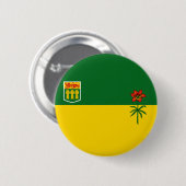 Saskatchewan Flag Ronde Button 5,7 Cm (Voorkant /achterkant)