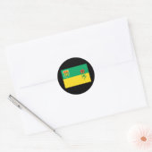 SASKATCHEWAN FLAG RONDE STICKER (Envelop)