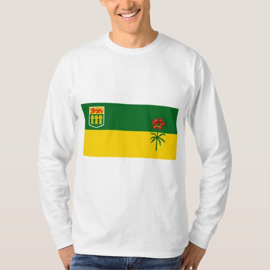 Saskatchewan Flag T-shirt (Voorkant)
