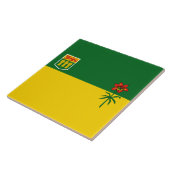 Saskatchewan Flag Tegeltje (Zijkant)