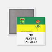 Saskatchewan Geen Flyers Gelieve Mail Box Magnet (Voorkant / Achterkant)
