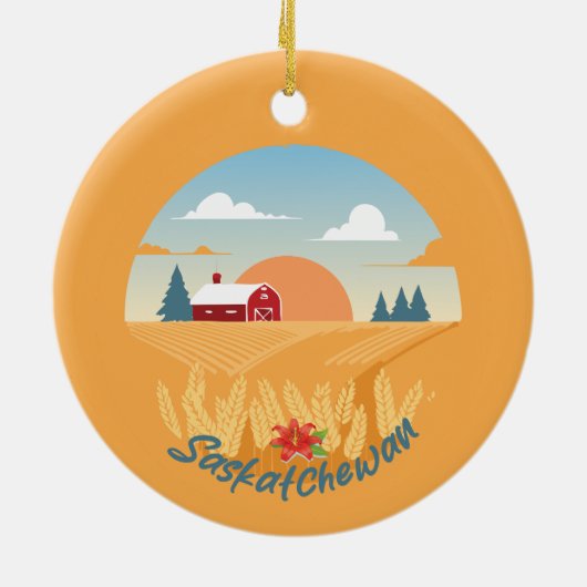  Saskatchewan Keramisch Ornament (Achterkant)