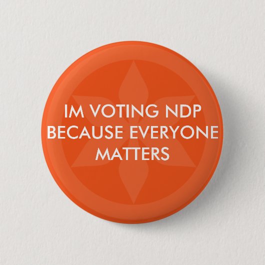 Saskatchewan NDP Pin Ronde Button 5,7 Cm (Voorkant)