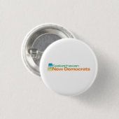 Saskatchewan Nieuwe Democraten Logo Ronde Button 3,2 Cm (Voorkant /achterkant)