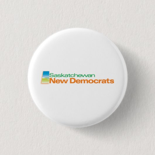 Saskatchewan Nieuwe Democraten Logo Ronde Button 3,2 Cm (Voorkant)