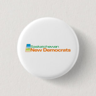 Saskatchewan Nieuwe Democraten Logo Ronde Button 3,2 Cm