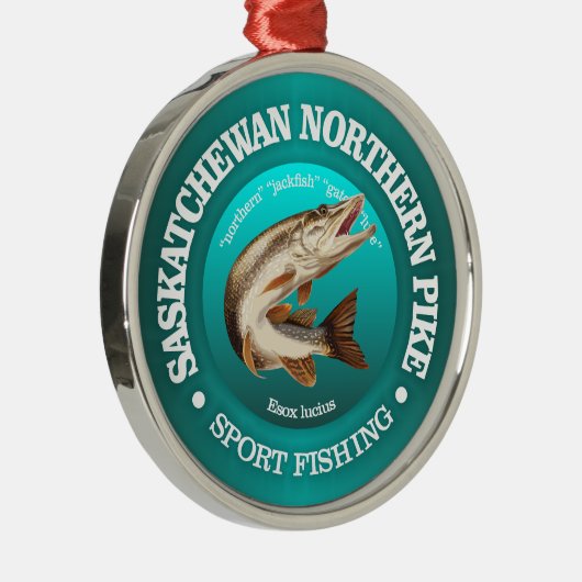 Saskatchewan Pike Vist Metalen Ornament (Rechts)