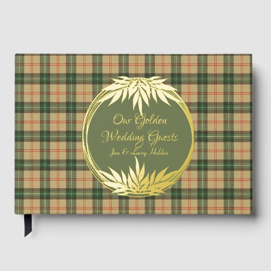 Saskatchewan Provincial Tartan Golden Wedding Gastenboek (Voorkant)