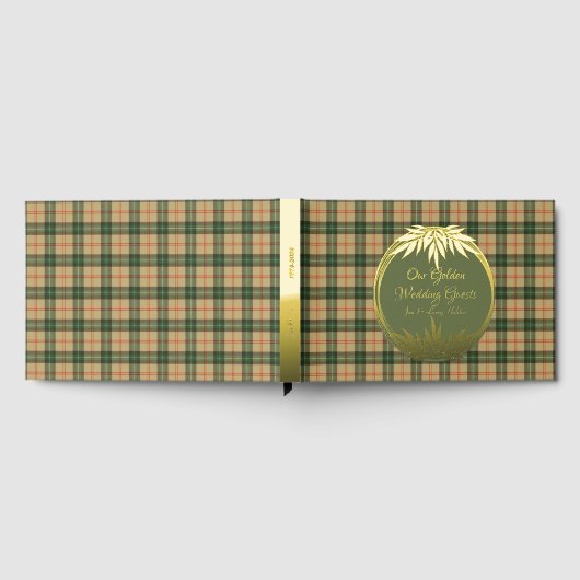 Saskatchewan Provincial Tartan Golden Wedding Gastenboek (Volledig)