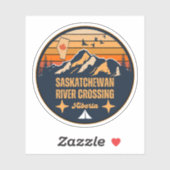 Saskatchewan River Crossing, Alberta Sticker (Vel)
