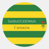 saskatchewan ronde sticker (Voorkant)