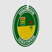 Saskatchewan Round Emblem Ornament (voorkant)