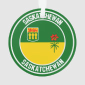 Saskatchewan Round Emblem Ornament (achterkant)